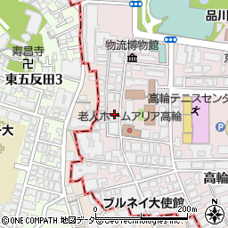 東京都港区高輪4丁目3周辺の地図
