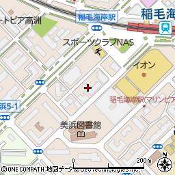 稲毛海岸駅前郵便局周辺の地図