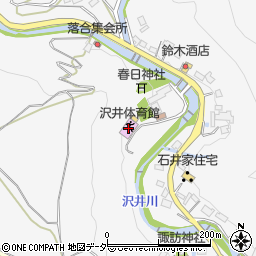 沢井体育館周辺の地図