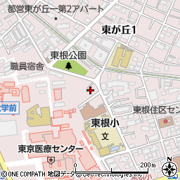 大蔵省関東財務局東が丘第二住宅周辺の地図