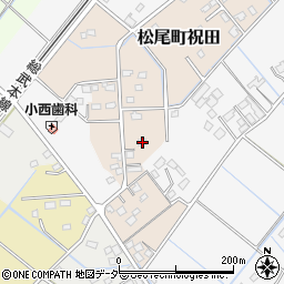 千葉県山武市松尾町祝田86周辺の地図