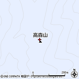 高森山周辺の地図