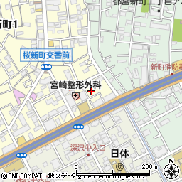 桜新町さくらっ子公園周辺の地図