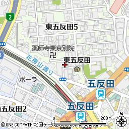 第２五反田コーポビアネーズ管理室周辺の地図