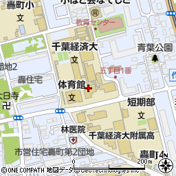 千葉経済大学　総合図書館周辺の地図