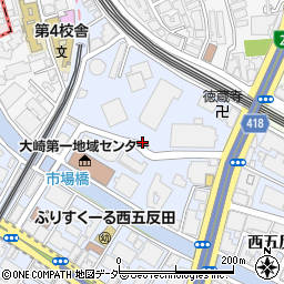 東京都品川区西五反田3丁目周辺の地図