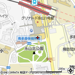 永山駅前郵便局周辺の地図