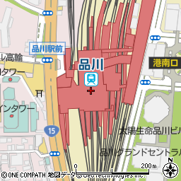 東急ストアフードステーションミニエキュート品川店周辺の地図