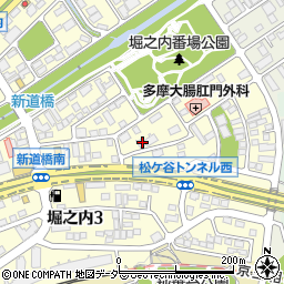 東京都八王子市堀之内3丁目周辺の地図