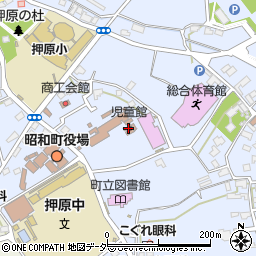 昭和町役場　福祉課周辺の地図