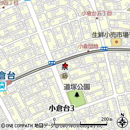 千葉県千葉市若葉区小倉台周辺の地図