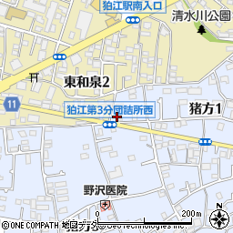 谷津田酒店周辺の地図