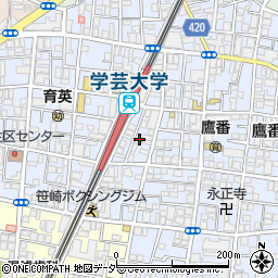 韓国屋台とパンチャンショップ ベジテジや 学芸大学店周辺の地図