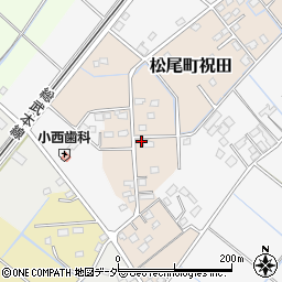 千葉県山武市松尾町祝田134-1周辺の地図