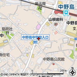 ファミリーマート中野島南口店周辺の地図