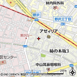 東京都目黒区柿の木坂3丁目6-5周辺の地図