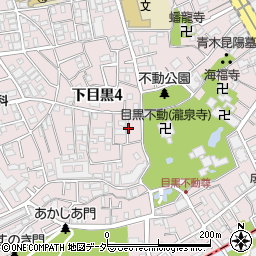 東京都目黒区下目黒4丁目19周辺の地図