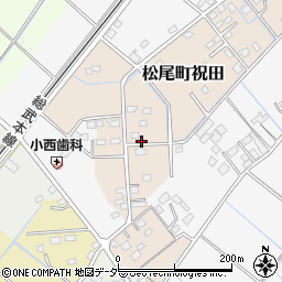 千葉県山武市松尾町祝田133周辺の地図