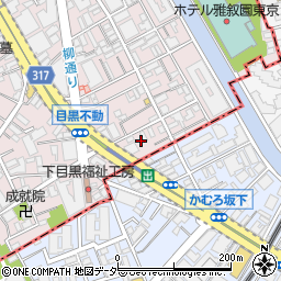 東京都目黒区下目黒2丁目13周辺の地図