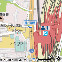 品川駅周辺の地図
