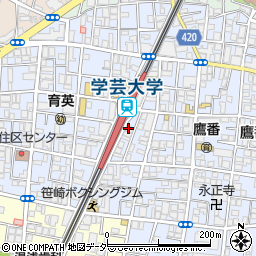 野菜巻き串 薄田商店 学芸大学店周辺の地図
