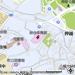昭和町総合体育館周辺の地図