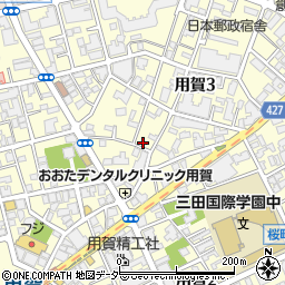 東京都世田谷区用賀3丁目16-2周辺の地図