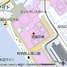 東京ビッグサイト会議棟地下駐車場周辺の地図