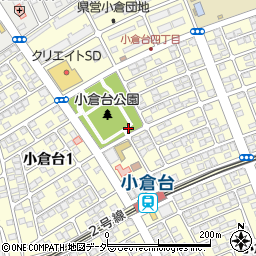 小倉台公園トイレ周辺の地図