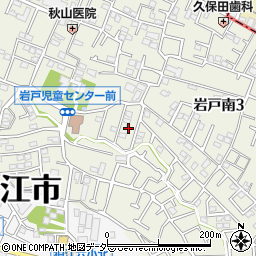 東京都狛江市岩戸南3丁目17周辺の地図