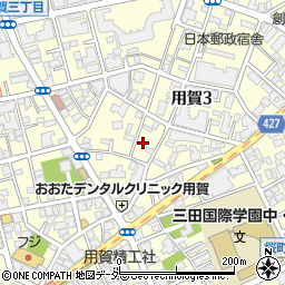 東京都世田谷区用賀3丁目16-5周辺の地図