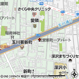 中銀桜新町マンシオン周辺の地図
