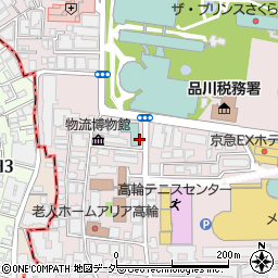 タイムズ品川東武ホテル駐車場周辺の地図