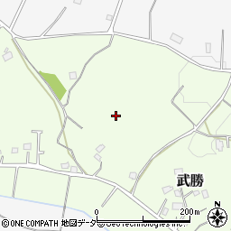 千葉県山武市武勝周辺の地図