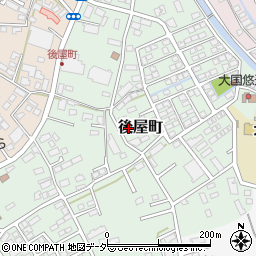 山梨県甲府市後屋町58周辺の地図