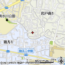 東京都狛江市岩戸南1丁目17周辺の地図