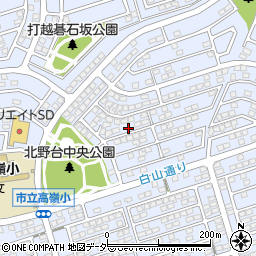 東京都八王子市北野台周辺の地図