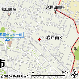 東京都狛江市岩戸南3丁目14-47周辺の地図