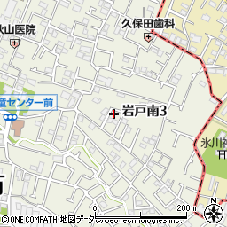 東京都狛江市岩戸南3丁目14-37周辺の地図