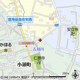 山梨県甲府市下小河原町1-6周辺の地図