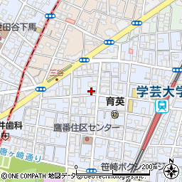 黒澤惣三商店 炭火 学芸大学周辺の地図