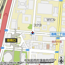 品川駅港南口周辺の地図
