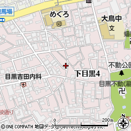 東京都目黒区下目黒4丁目15-6周辺の地図