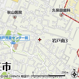 東京都狛江市岩戸南3丁目14-55周辺の地図