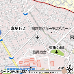 財務省関東財務局東が丘住宅１号棟周辺の地図