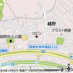東京都八王子市越野11周辺の地図