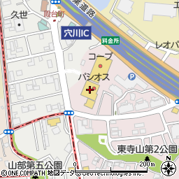 ポニークリーニング東寺山店周辺の地図