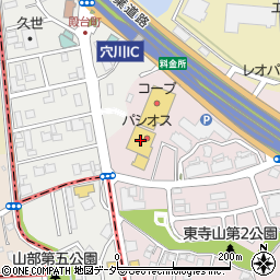 ポニークリーニング東寺山店周辺の地図