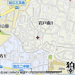 東京都狛江市岩戸南1丁目10-2周辺の地図