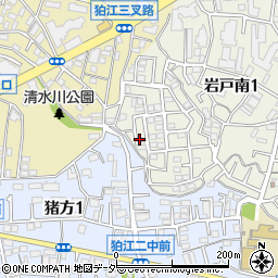 東京都狛江市岩戸南1丁目14-2周辺の地図